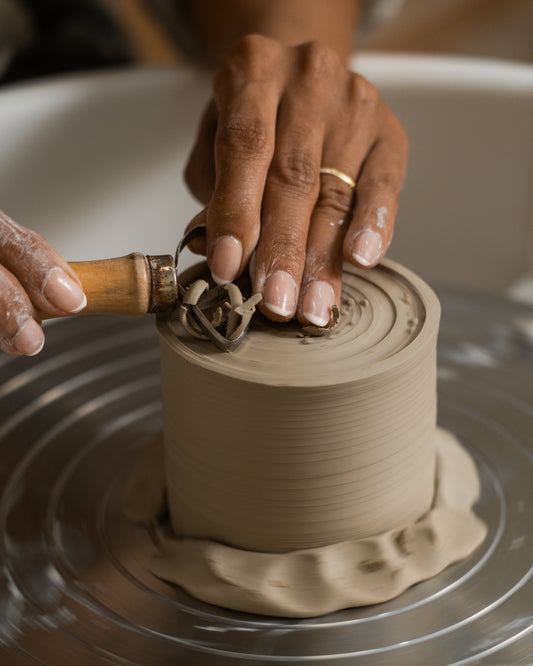 Hand building pottery class Dubai Alkass Ceramics